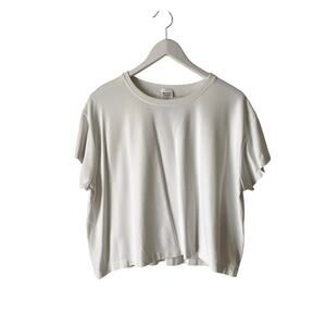 Athleta Relaxed-Fit White Tee Size XL